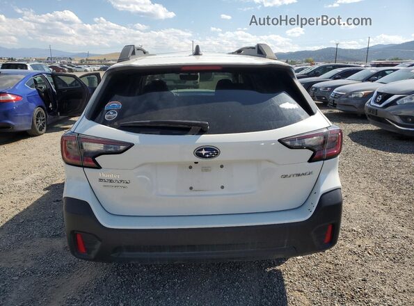 4S4BTACC7M3215032 2021 SUBARU OUTBACK White Вид ззаду