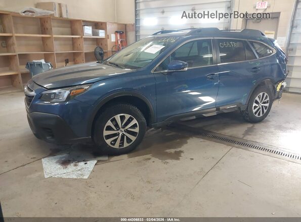 4S4BTADC9N3264104 2022 SUBARU OUTBACK Blue წინა მარცხენა ხედი სამი მეოთხედიდან