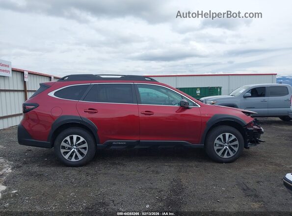 4S4BTADC9S3254197 2025 SUBARU OUTBACK Красный Панорамный вид салона 360°