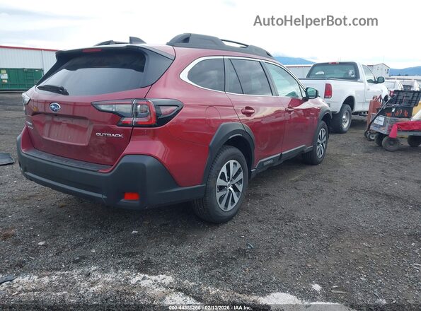 4S4BTADC9S3254197 2025 SUBARU OUTBACK Красный Задняя правая четверть