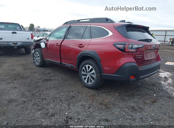 4S4BTADC9S3254197 2025 SUBARU OUTBACK Красный Задняя левая четверть