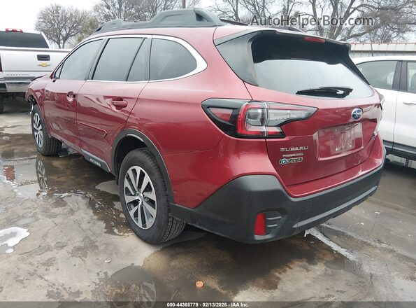4S4BTAEC6L3221528 2020 SUBARU OUTBACK Burgundy უკანა მარცხენა