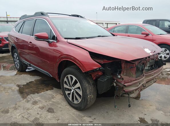 4S4BTAEC6L3221528 2020 SUBARU OUTBACK Burgundy წინა მარჯვენა