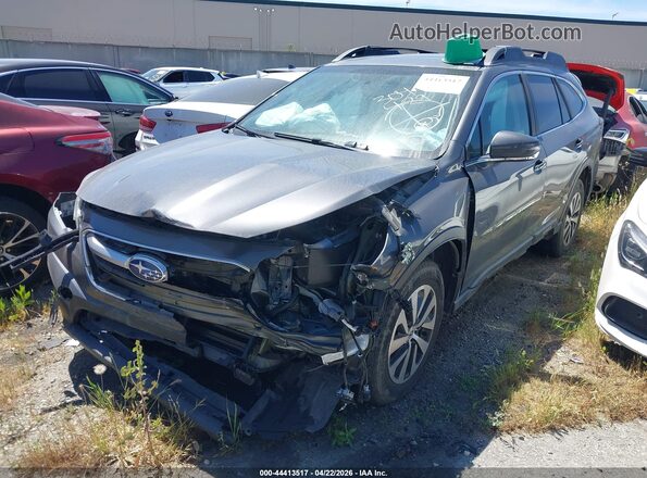 4S4BTAFC3M3186043 2021 SUBARU OUTBACK Серый Передняя левая четверть