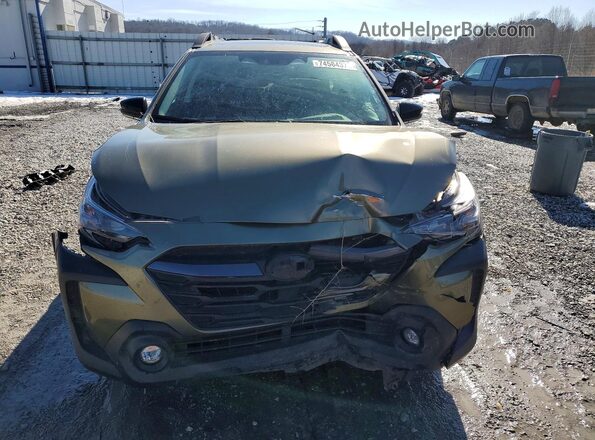 4S4BTAFC5S3176613 2025 SUBARU OUTBACK Зеленый Вид спереди
