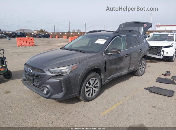 4S4BTAFC7R3135605 2024 SUBARU OUTBACK Серый Передняя левая четверть