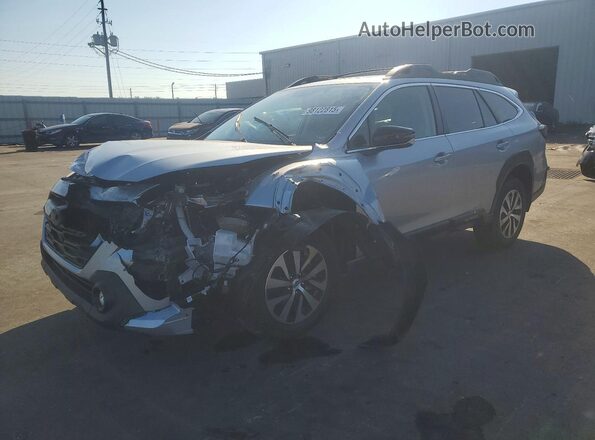 4S4BTAFC9S3114096 2025 SUBARU OUTBACK Silver Առջևի ձախ երեք քառորդ տեսարան