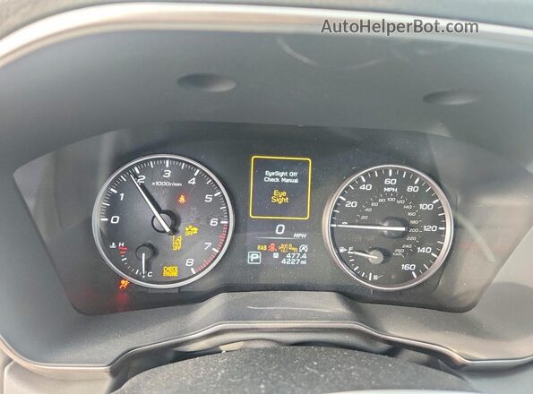 4S4BTALC8S3329649 2025 SUBARU OUTBACK Green Widok zestawu wskaźników