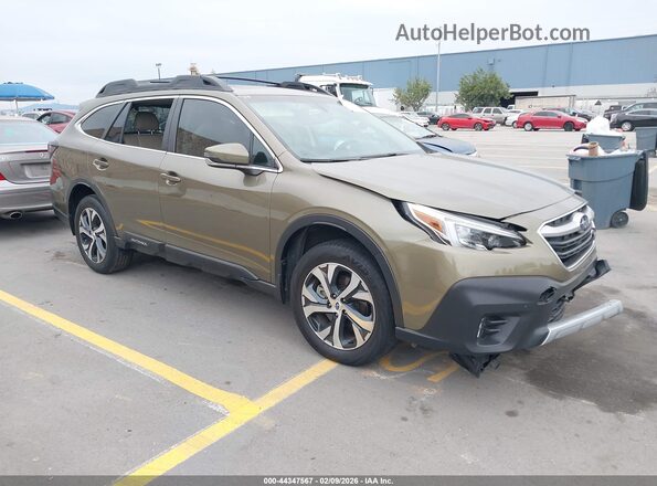4S4BTANC2M3171230 2021 SUBARU OUTBACK Green Delantero derecho