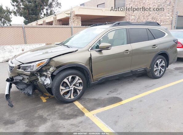4S4BTANC2M3171230 2021 SUBARU OUTBACK Green Vista tres cuartos delantera izquierda