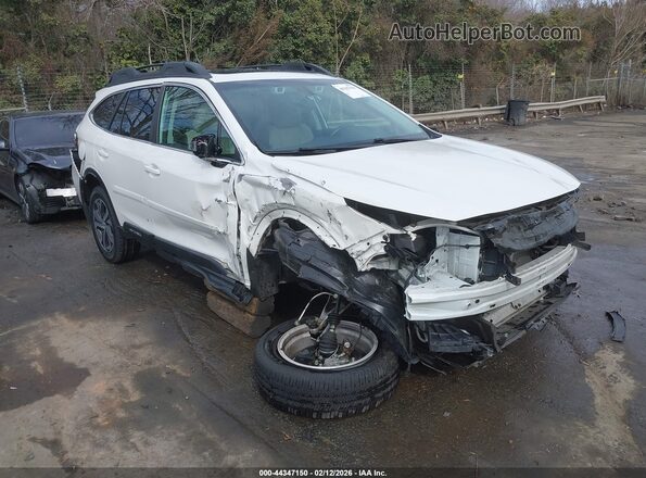 4S4BTANC5M3209307 2021 SUBARU OUTBACK Белый Передняя правая четверть
