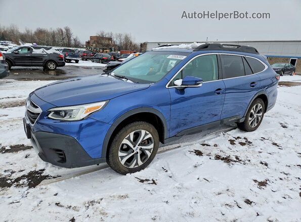 4S4BTANC6M3100922 2021 SUBARU OUTBACK Синий Передняя левая четверть