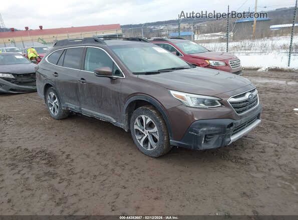 4S4BTANC8M3177016 2021 SUBARU OUTBACK Brown Przód prawy