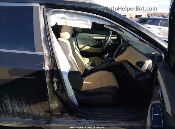 4S4BTANC9L3153483 2020 SUBARU OUTBACK Черный Вид салона спереди