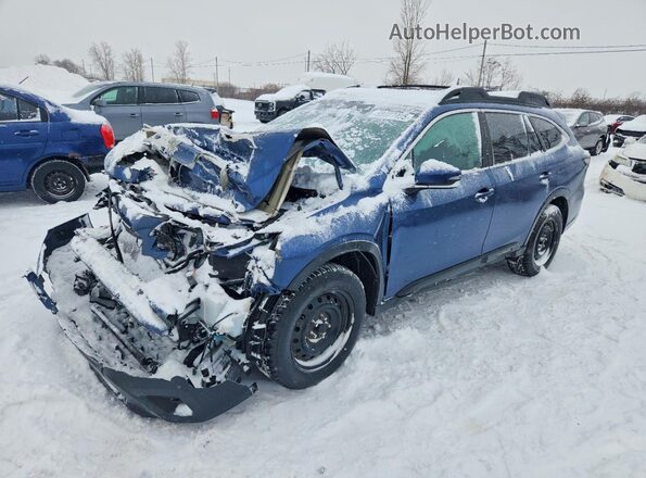 4S4BTDEC8M3140453 2021 SUBARU OUTBACK Синий Передняя левая четверть