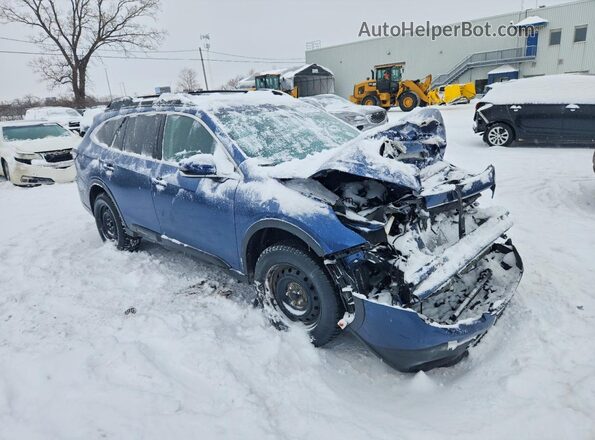 4S4BTDEC8M3140453 2021 SUBARU OUTBACK Синий Передняя правая четверть