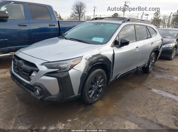 4S4BTGLD7P3153003 2023 SUBARU OUTBACK Silver Առջևի ձախ երեք քառորդ տեսարան
