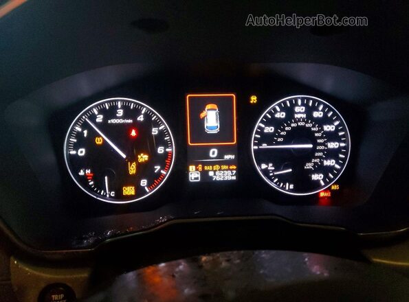 4S4BTGLD9M3163530 2021 SUBARU OUTBACK Серебряный Вид щитка приборов