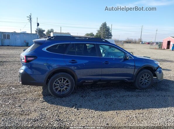 4S4BTGND9L3147064 2020 SUBARU OUTBACK Синий Вид задней части салона