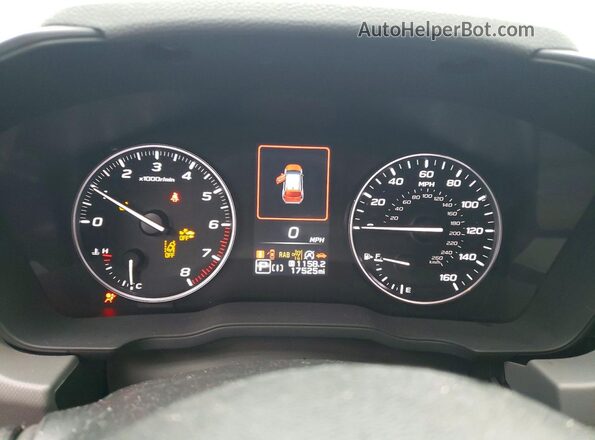 4S4GUHL64R3773448 2024 SUBARU CROSSTREK Красный Вид щитка приборов