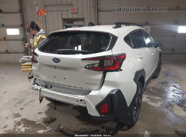 4S4GUHL68R3828807 2024 SUBARU CROSSTREK Белый Задняя правая четверть