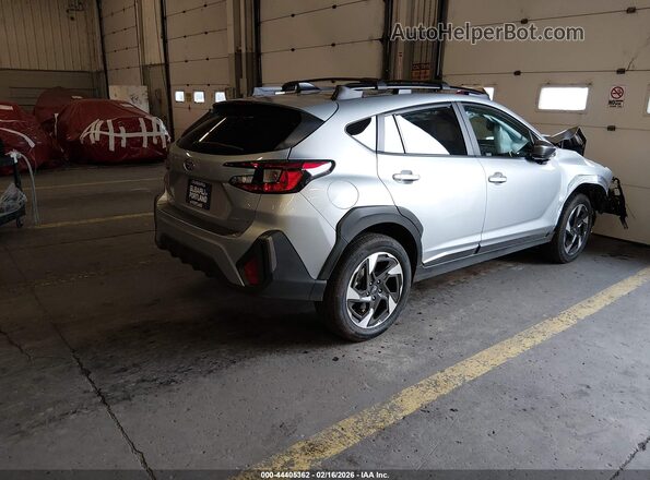 4S4GUHM68S3777703 2025 SUBARU CROSSTREK Серебряный Задняя правая четверть