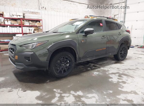 4S4GUHU64T3704331 2026 SUBARU CROSSTREK Зеленый Передняя левая четверть
