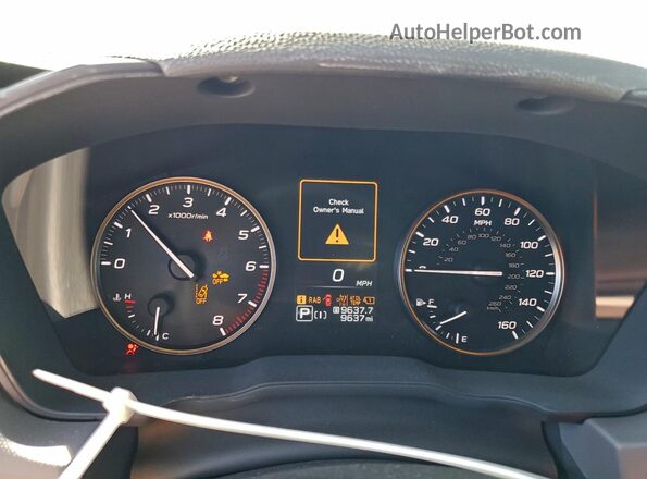 4S4GUHU65S3726482 2025 SUBARU CROSSTREK Белый Вид щитка приборов