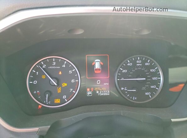 4S4WMABD8P3419190 2023 SUBARU ASCENT Белый Вид щитка приборов