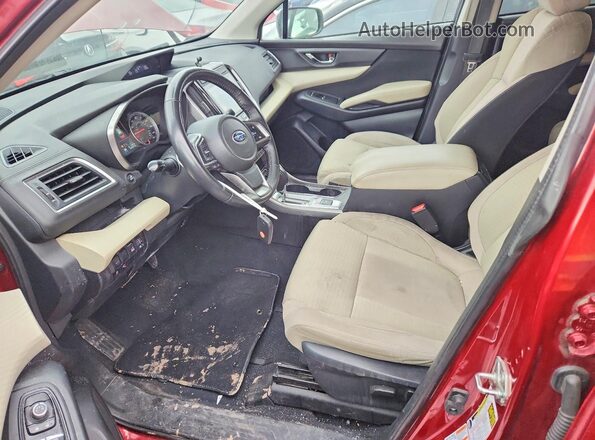 4S4WMAFD3K3468591 2019 SUBARU ASCENT Burgundy Widok wnętrza z przodu
