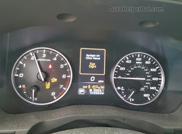 4S4WMAKD3P3403950 2023 SUBARU ASCENT Синий Вид щитка приборов