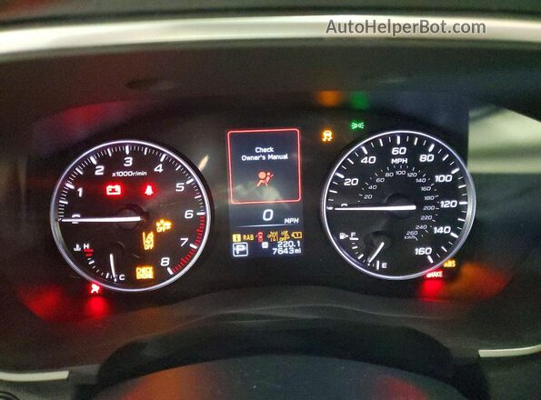 4S4WMAPD5S3412747 2025 SUBARU ASCENT Blue Instrument cluster view