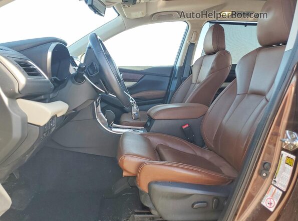4S4WMARD1K3463384 2019 SUBARU ASCENT Brown Widok wnętrza z przodu