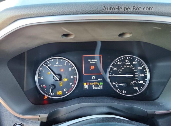 4S4WMAWD8P3402657 2023 SUBARU ASCENT Green ხელსაწყოთა პანელის ხედი
