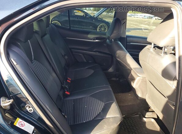 4T1B11HKXKU749512 2019 TOYOTA CAMRY Black Widok tylnych siedzeń