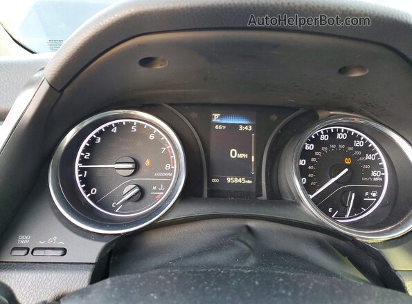4T1B11HKXKU749512 2019 TOYOTA CAMRY Black Widok zestawu wskaźników