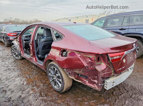 4T1BD1EB2GU051320 2016 TOYOTA AVALON Бордовый Задняя левая четверть