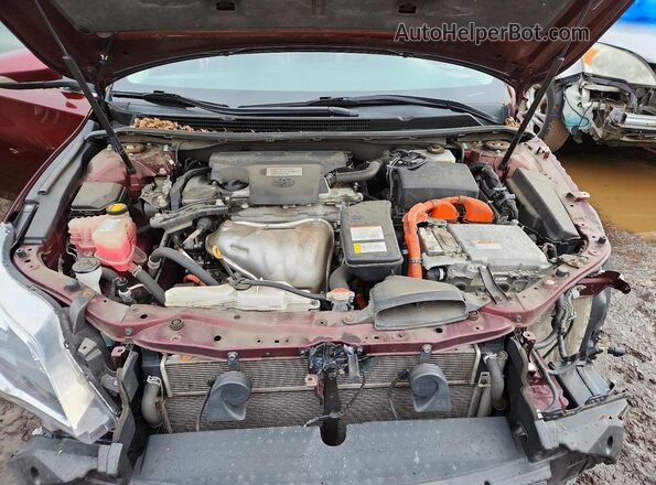 4T1BD1EB2GU051320 2016 TOYOTA AVALON Бордовый Вид задней части салона