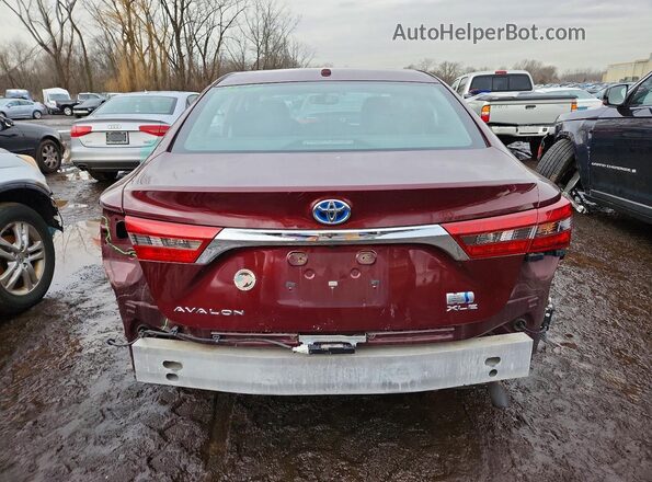 4T1BD1EB2GU051320 2016 TOYOTA AVALON Бордовый Вид сзади