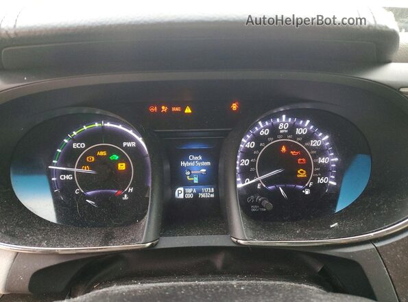 4T1BD1EB5GU052882 2016 TOYOTA AVALON Black Вид щитка приладів