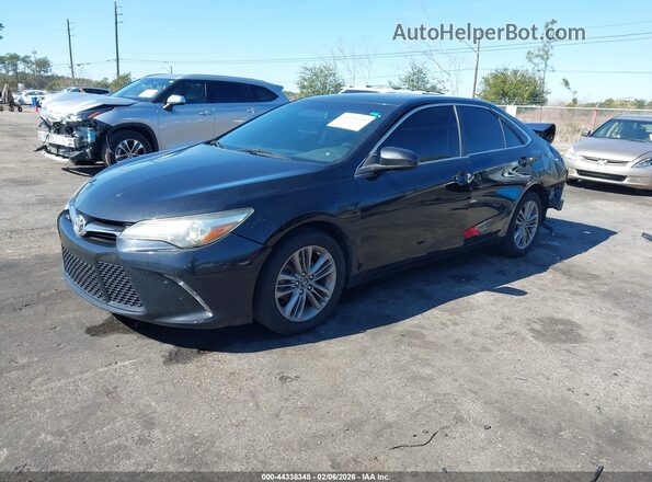 4T1BF1FK3GU228093 2016 TOYOTA CAMRY Черный Передняя левая четверть