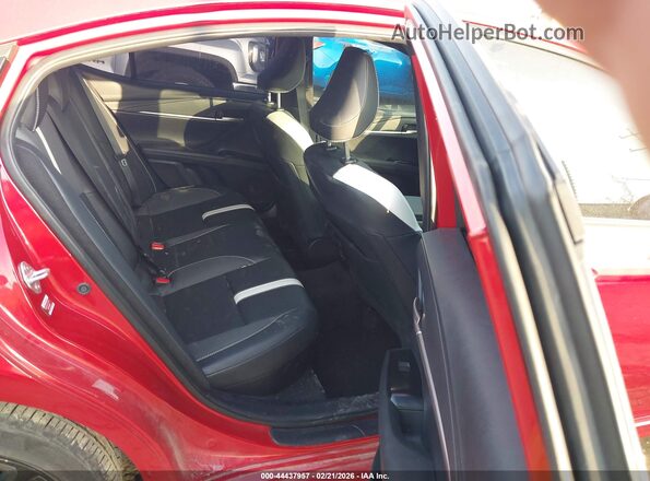 4T1DAACK0SU003571 2025 TOYOTA CAMRY Red Vista de la etiqueta del VIN