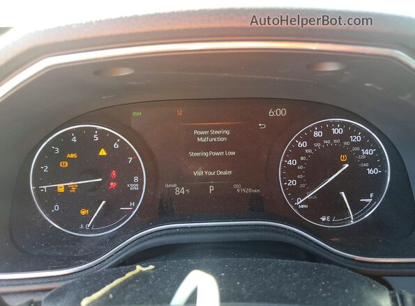 4T1GZ1FB5LU041817 2020 TOYOTA AVALON Темно-бордовый Вид щитка приборов