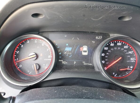 4T1K61AKXMU524098 2021 TOYOTA CAMRY Белый Вид щитка приборов