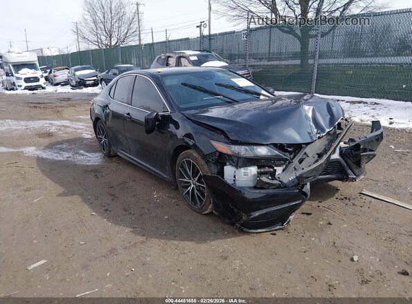 4T1S11BK5MU046489 2021 TOYOTA CAMRY Black Передня права чверть