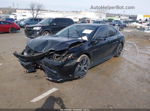 4T1S11BK5MU046489 2021 TOYOTA CAMRY Black Передня ліва чверть