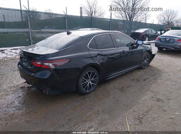 4T1S11BK5MU046489 2021 TOYOTA CAMRY Black Задня права чверть