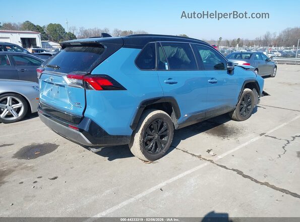 4T3E6RFV1NU096039 2022 TOYOTA RAV4 HYBRID Blue Trasero derecho