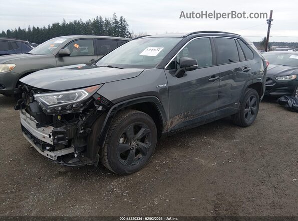 4T3E6RFV8MU047418 2021 TOYOTA RAV4 HYBRID Серый Передняя левая четверть