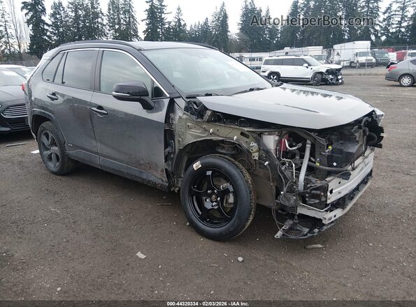4T3E6RFV8MU047418 2021 TOYOTA RAV4 HYBRID Серый Передняя правая четверть
